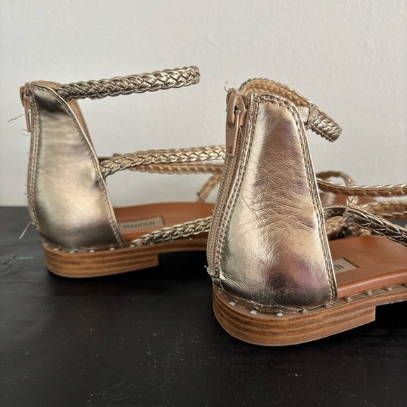 Steve Madden Tessi Braided Strappy Studded Sandal - Picture 7 of 8